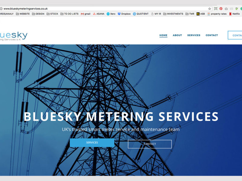 Zewnealand design bluesky metering website