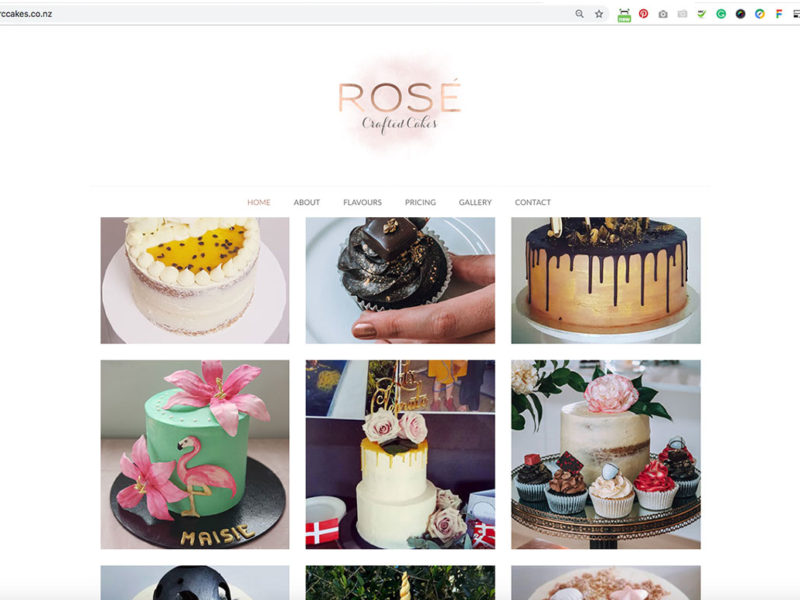 Cake website Zewnealand Design