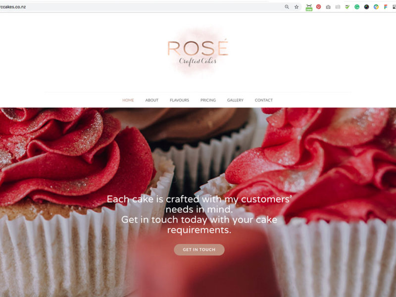 Cake website Zewnealand Design