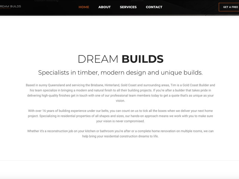 Dream Builds Australia