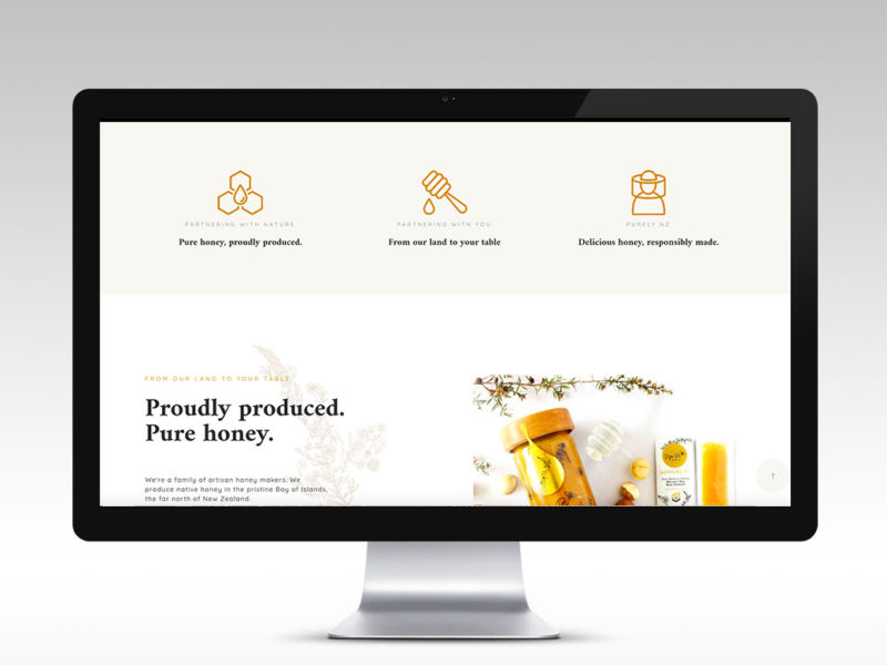 Nga Pi Honey Website by Zewnealand Design