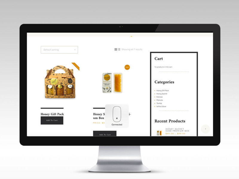 Nga Pi Honey Website by Zewnealand Design