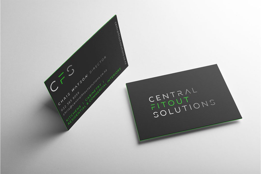 Zewnealand Design Central Fitout Solutions Business Cards